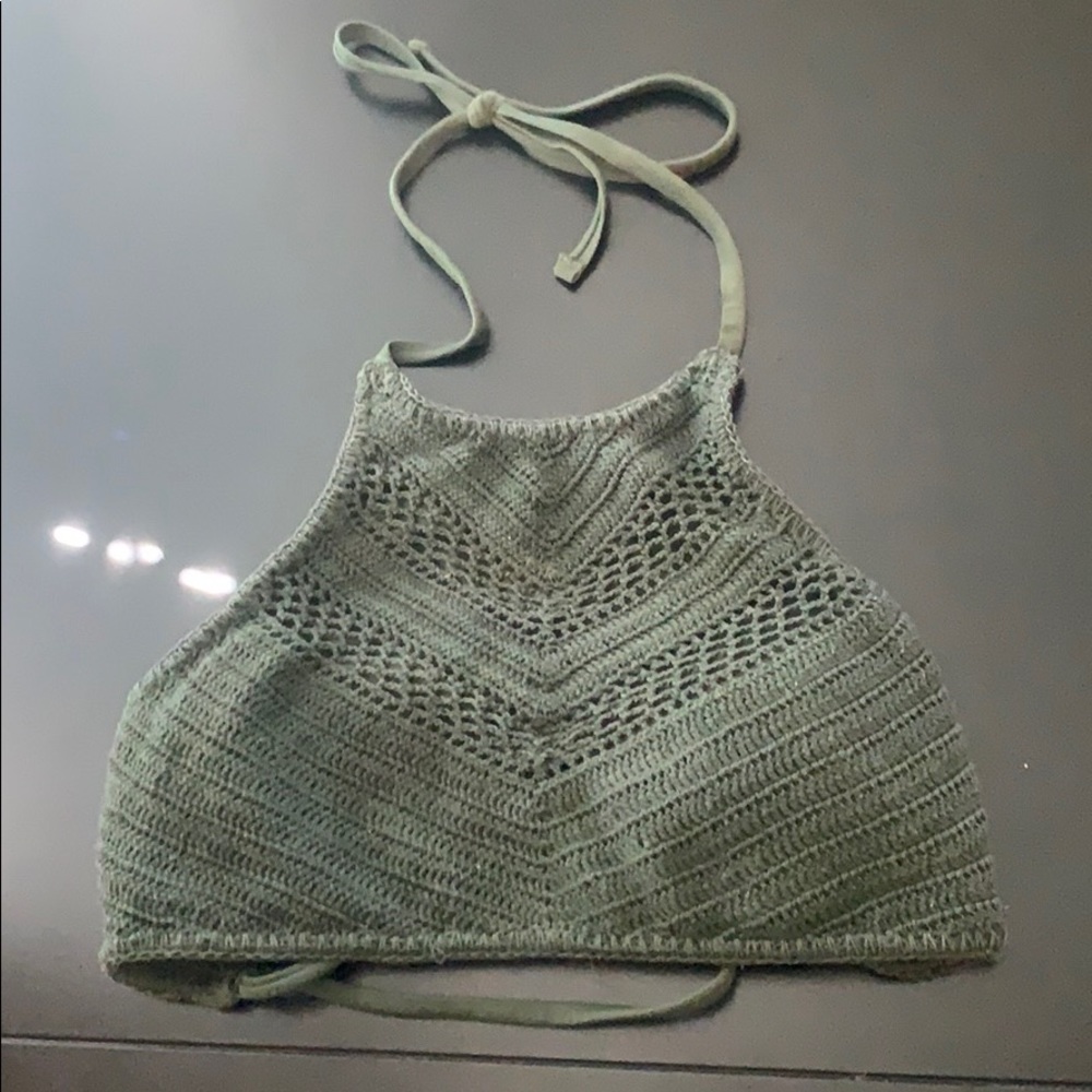 Olive Green Bikini Top